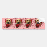 Valentines - Key to My Heart - Bloodhound - Penney Bumper Stickers