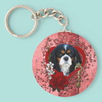 Valentines - Key to My Heart - Cavalier - Dark keychains