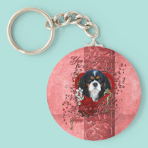 Valentines - Key to My Heart - Cavalier - Dark keychains