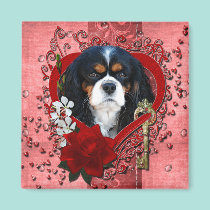 Valentines - Key to My Heart - Cavalier - Dark magnets