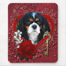Valentines - Key to My Heart - Cavalier - Dark mousepads