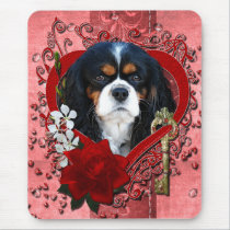 Valentines - Key to My Heart - Cavalier - Dark mousepads
