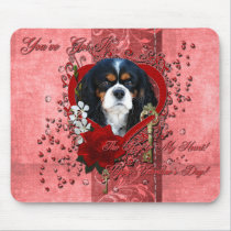 Valentines - Key to My Heart - Cavalier - Dark mousepads