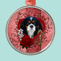 Valentines - Key to My Heart - Cavalier - Dark ornaments