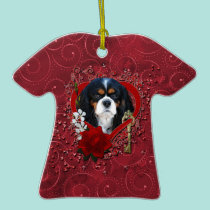 Valentines - Key to My Heart - Cavalier - Dark ornaments