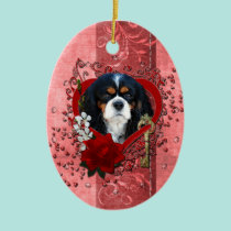 Valentines - Key to My Heart - Cavalier - Dark ornaments