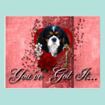 Valentines - Key to My Heart - Cavalier - Dark postcards