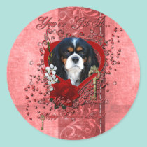 Valentines - Key to My Heart - Cavalier - Dark stickers