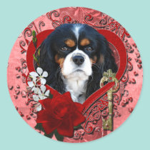 Valentines - Key to My Heart - Cavalier - Dark stickers