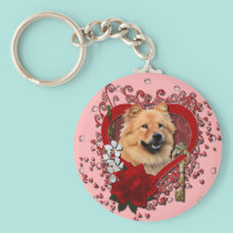 Valentines - Key to My Heart - Chow Chow - Cinny keychains
