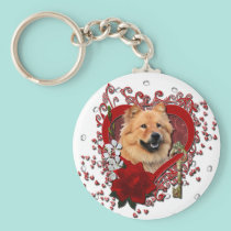 Valentines - Key to My Heart - Chow Chow - Cinny keychains