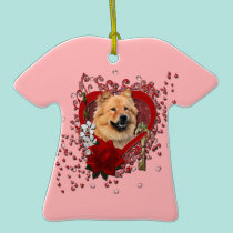 Valentines - Key to My Heart - Chow Chow - Cinny ornaments