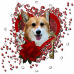 Valentines - Key to My Heart - Corgi - Owen Photo Sculpture