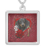 Valentines - Key to My Heart - Dachshund - Winston Custom Jewelry