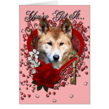 Valentines - Key to My Heart - Dingo Greeting Cards