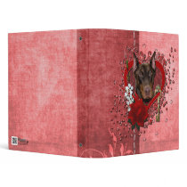 Valentines - Key to My Heart - Doberman - Rocky Binder