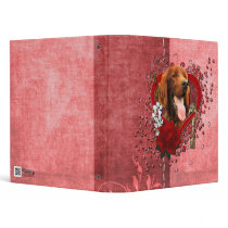 Valentines - Key to My Heart - Irish Setter Vinyl Binder