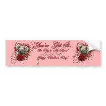 Valentines - Key to My Heart - Koala Bear Bumper Sticker