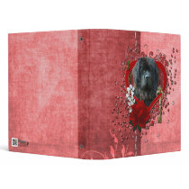 Valentines - Key to My Heart - Newfoundland 3 Ring Binders