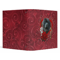 Valentines - Key to My Heart - Newfoundland 3 Ring Binders