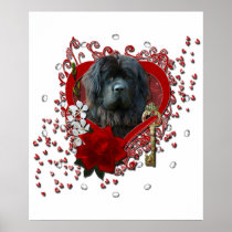 Valentines - Key to My Heart - Newfoundland Print