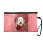 Valentines - Key to My Heart Old English Sheepdog Wristlet Clutch