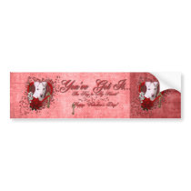 Valentines - Key to My Heart - Pitbull - Petey Bumper Sticker