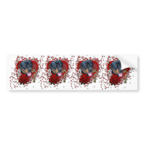 Valentines - Key to My Heart - Rottweiler - Harley Bumper Sticker