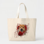 Valentines - Key to My Heart - Shar Pei Canvas Bag