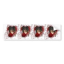Valentines - Key to My Heart - Sheltie - Chani Bumper Stickers