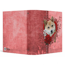 Valentines - Key to My Heart - Shiba Inu Binders