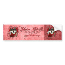 Valentines - Key to My Heart - Shiba Inu - Yasha Bumper Sticker