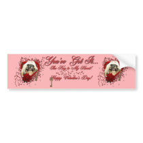 Valentines - Key to My Heart - Shih Tzu - Opal Bumper Stickers