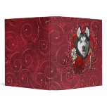 Valentines - Key to My Heart - Siberian Husky binders