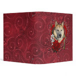 Valentines - Key to My Heart Siberian Husky Copper binders
