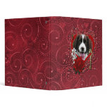Valentines - Key to My Heart - Springer Spaniel 3 Ring Binders