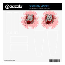 Valentines - Key to My Heart - Westie - Tank Skullcandy Skin