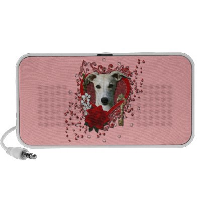 Valentines - Key to My Heart - Whippet PC Speakers