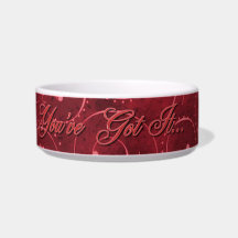 Valentines - Key to My Heart - Yorkshire Terrier Cat Bowls