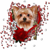 Valentines - Key to My Heart - Yorkshire Terrier Photo Sculptures