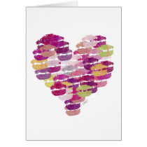 Valentine's Kiss Card by ValeriesGallery Valentine's Kiss Card