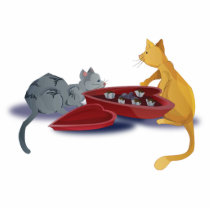 Valentines Kitty photo sculptures