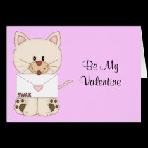 Valentine's Kitty with S.W.A.K cards