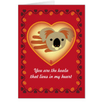 Valentine's Koala card