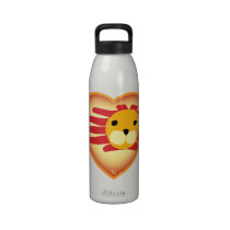 Valentine's Lion bottle Reusable Water Bottle
