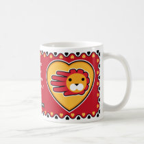 Valentine's Lion mug