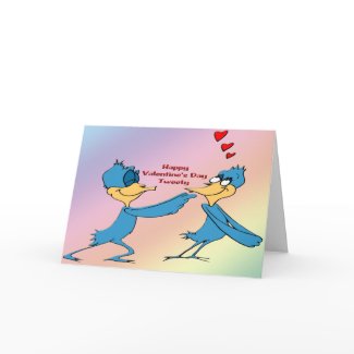 Valentine's Love Birds card
