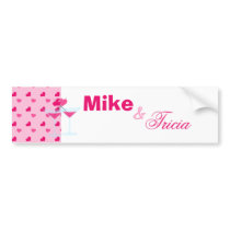 Valentine's Martinis- the Valentinis! bumper stickers