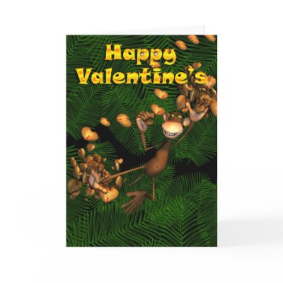 Valentine's Monkey holding heart