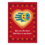 Valentine's Moon card